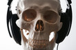 Foto: skelett hört musik skelett hört musik