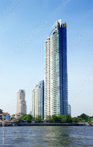 Photo: Bangkok city along chao praya river,Thailand Bangkok city along chao praya river,Thailand