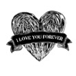 Vector: Heart tattoo. Vector, EPS8 Heart tattoo. Vector, EPS8