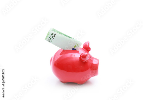 Photo: Sparschwein mit Geld Sparschwein mit Geld