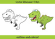 vektor dinosaurier t-rex