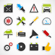 Auto - Werkstatt - Sticker (V)