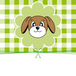 Vektor: Animal card. Dog Animal card. Dog