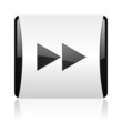 scroll black and white square web glossy icon