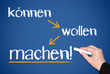 können - wollen - machen !