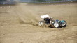 Remote control racing car driving fast