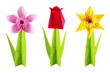 Photo: Origami flowers set Origami flowers set