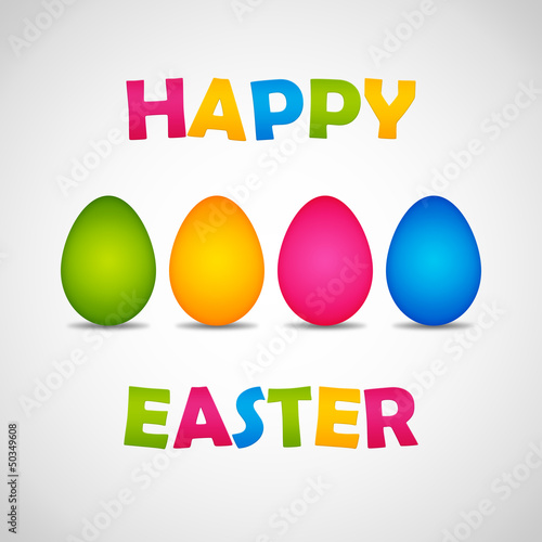 Illustration: happy easter poster happy easter poster