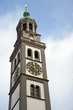 The huge clock tower of the Town Hall in Augsburg, Germany