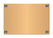 Metalltafel geschraubt