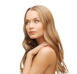 beautiful woman with long hair