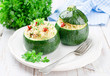 Zucchinis the stuffed Couscous