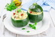 Zucchinis the stuffed Couscous