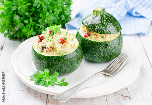 Photo: Zucchinis the stuffed Couscous Zucchinis the stuffed Couscous