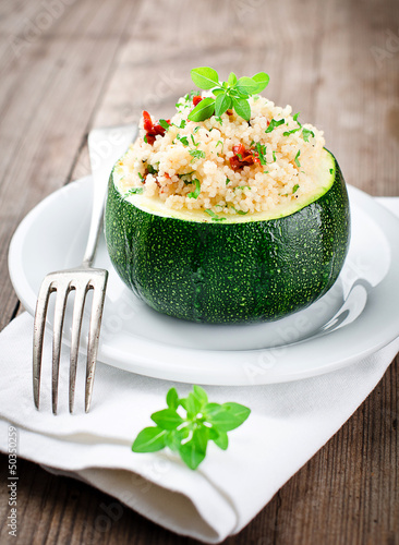 Photo: Zucchinis the stuffed Couscous Zucchinis the stuffed Couscous
