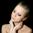 Photo: The beautiful girl with Evening make-up The beautiful girl with Evening make-up