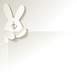 Vector: Hase Papier Zettel Ecke weiss leer Hase Papier Zettel Ecke weiss leer