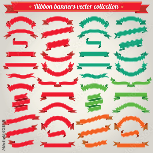 Vector: Ribbon Banners Vector Collection Ribbon Banners Vector Collection