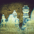 Photo: grunge chess game grunge chess game