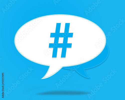 Illustration: hashtag hashtag