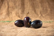 Plum on table