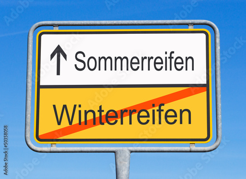 Illustration: Jetzt Reifen wechseln ! Jetzt Reifen wechseln !