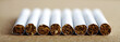 Line of cigarettes