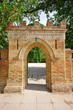 Brick gate to an old castle