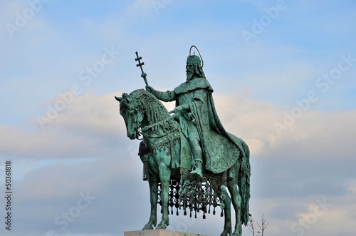 Photo: Statue of St Stephen Hungary King Statue of St Stephen Hungary King