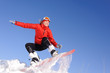 Photo: woman on snowboard woman on snowboard