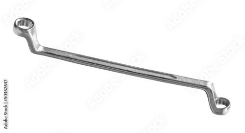 Photo: Ring wrench isolated on white background Ring wrench isolated on white background