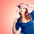 Photo: Cute Pinup Cook Thinking Up Colander Cooking Idea Cute Pinup Cook Thinking Up Colander Cooking Idea