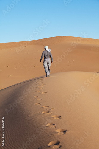 Photo: Hike in desert Hike in desert