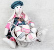 Easter Handmade Bunny with Decorated Eggs