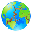 Vector: World crisis concept World crisis concept