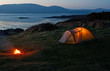 Tent near the beach