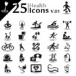 Health icons set, basic series