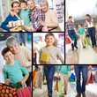 Happy shoppers