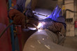 Welder in factory