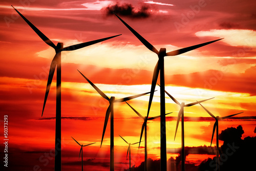 Photo: Power on the red sky Power on the red sky