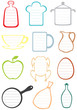 Frames for the recipes and notes