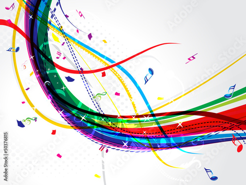 Vector: abstract musical wave background abstract musical wave background