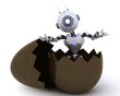 Robot in an Easter Egg