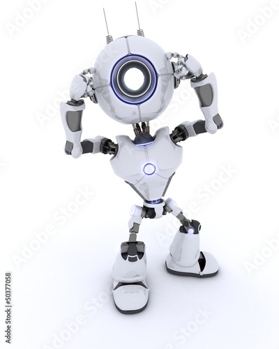 Illustration: Robot Thinking Robot Thinking