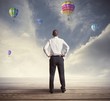 Hopeful businessman