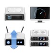 server vector icon set
