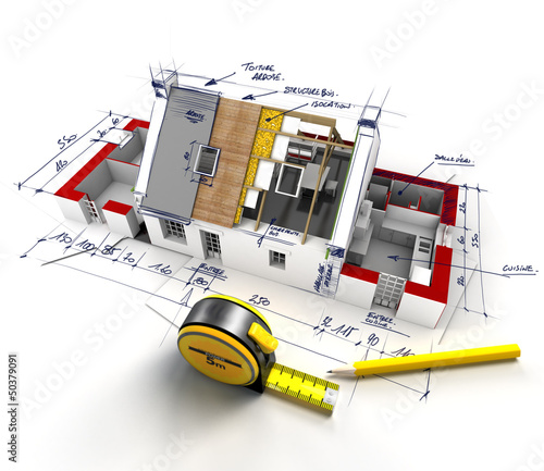 Illustration: House construction technicalities House construction technicalities