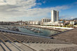 View to the Ponta Delgada city