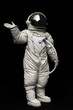 astronaut on black background