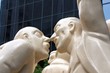 Montreal - Statue La Foule illuminee
